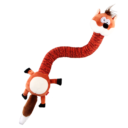 GiGwi Crunchy Neck Игрушка для собак Лиса с пищалкой – интернет-магазин Ле’Муррр