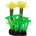 УЮТ Коралл аквариумный Колония малая зеленая с желтым, силиконовый, 8 см – интернет-магазин Ле’Муррр
