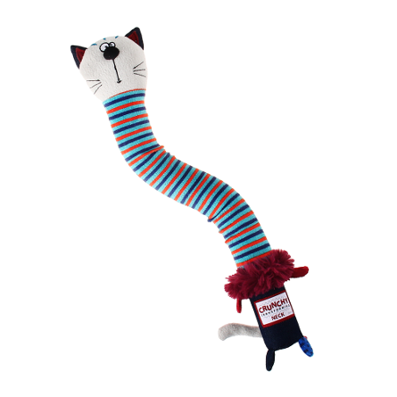 GiGwi Crunchy Neck Игрушка для собак Кот с пищалкой – интернет-магазин Ле’Муррр